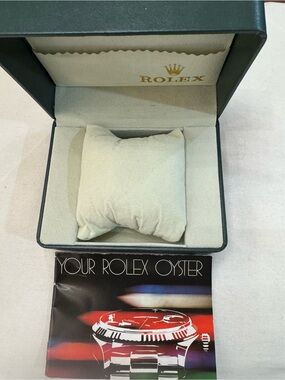 Rolex Green Watch Box with Rolex Oyster booklet